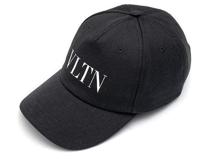 Valentino Cappellino da baseball da uomo con logo stampato Nero - vista 4