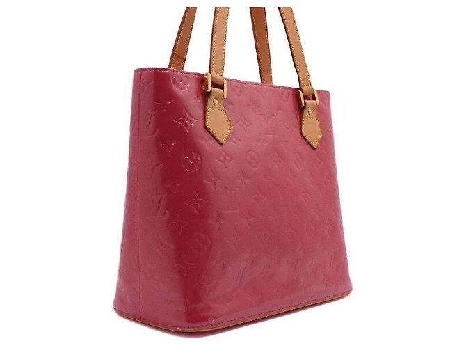 Louis Vuitton Borsa Tote Houston Monogram Vernis Rosa - vista 3