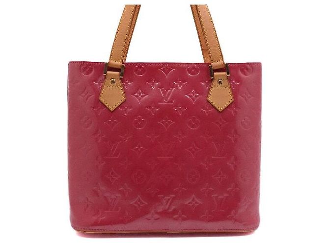 Louis Vuitton Borsa Tote Houston Monogram Vernis Rosa - vista 4