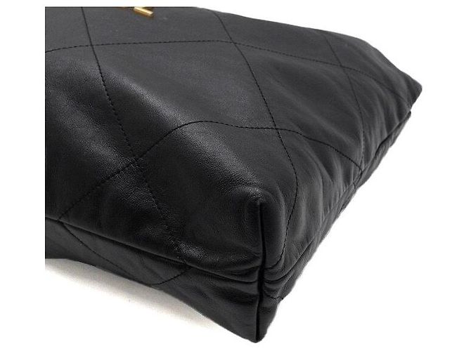 Chanel Borsa a tracolla in metallo dorato media Nero - vista 9