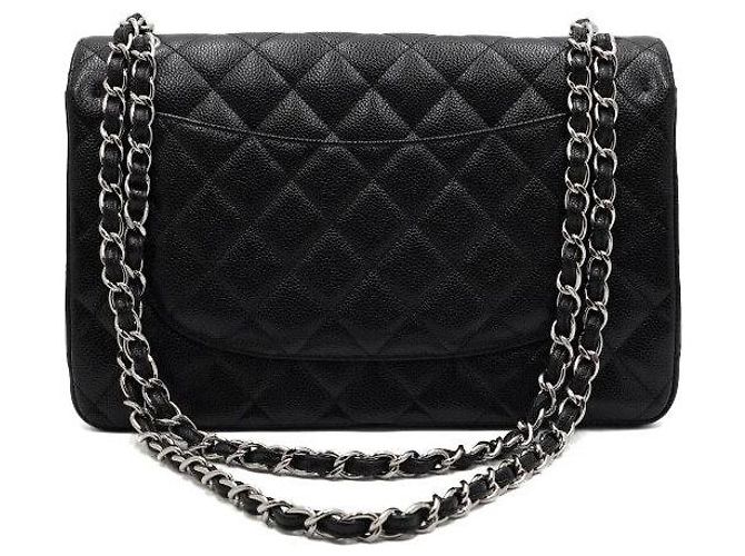 Chanel Borsa a tracolla con catena argentata Nero - vista 5