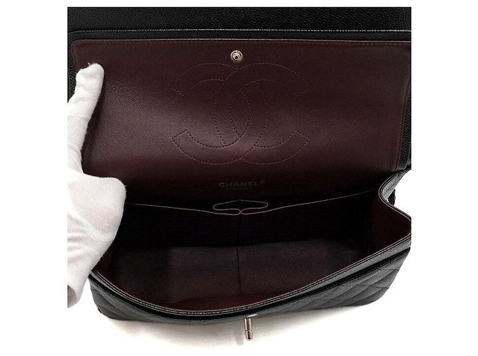 Chanel Borsa a tracolla con catena argentata Nero - vista 6