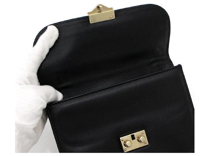Valentino Borsa a Spalla e Borsa a Tracolla Rockstud Gold Chain Nero - vista 5