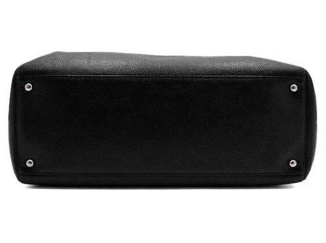Chanel Borsa Tote Surf in pelle di vitello nera con CC argento, borsa a tracolla Nero - vista 7