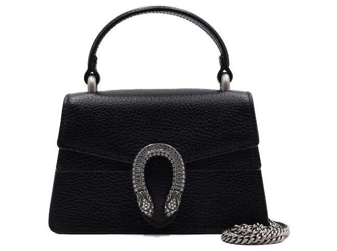 Gucci Mini borsa tote Dionysus con manico superiore e tracolla a catena argentata - vista 2