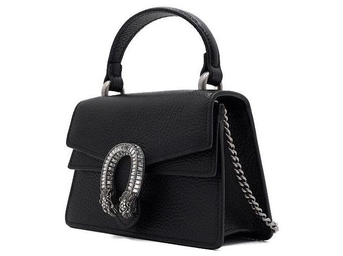Gucci Mini borsa tote Dionysus con manico superiore e tracolla a catena argentata - vista 3