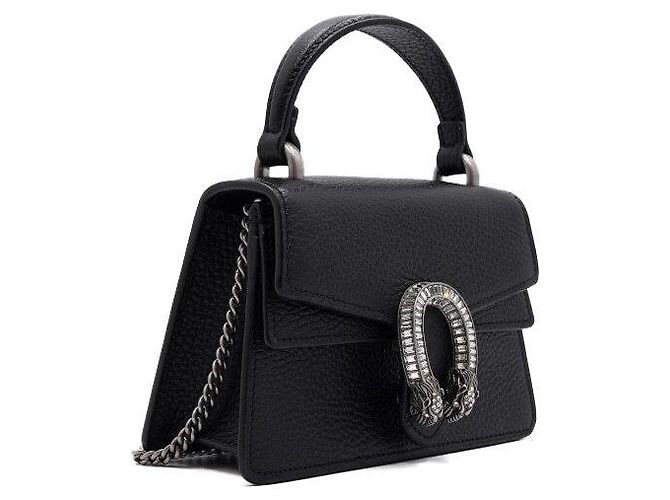 Gucci Mini borsa tote Dionysus con manico superiore e tracolla a catena argentata - vista 4