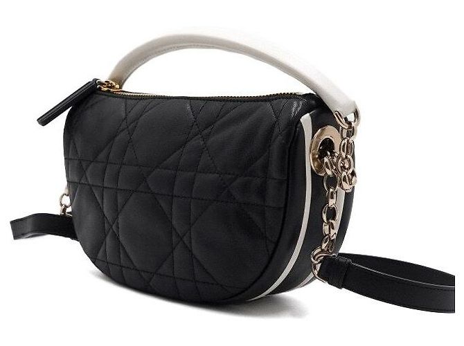 Dior Borsa Hobo e Borsa a tracolla VIBE in agnello nero - vista 2