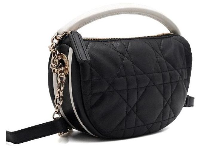 Dior Borsa Hobo e Borsa a tracolla VIBE in agnello nero - vista 3