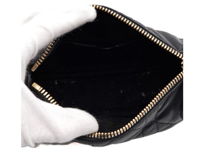 Dior Borsa Hobo e Borsa a tracolla VIBE in agnello nero - vista 5