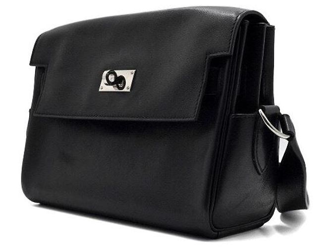 Hermès Borsa a tracolla messenger Sack Kelly PM Evergrain Noir Crossbody Nero - vista 3