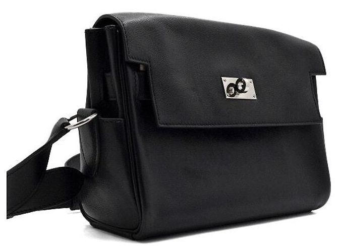 Hermès Borsa a tracolla messenger Sack Kelly PM Evergrain Noir Crossbody Nero - vista 4