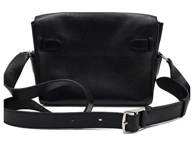 Hermès Borsa a tracolla messenger Sack Kelly PM Evergrain Noir Crossbody Nero - vista 5