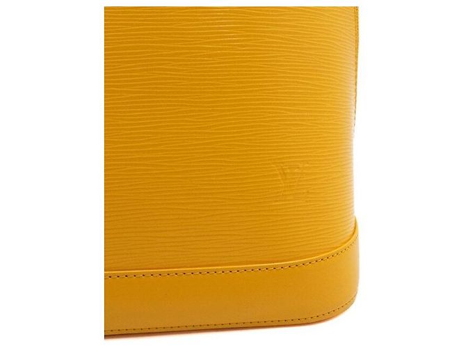 Louis Vuitton Leder Alma GM Tote Bag Gelb - Ansicht 12