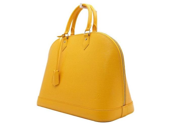 Louis Vuitton Leder Alma GM Tote Bag Gelb - Ansicht 2