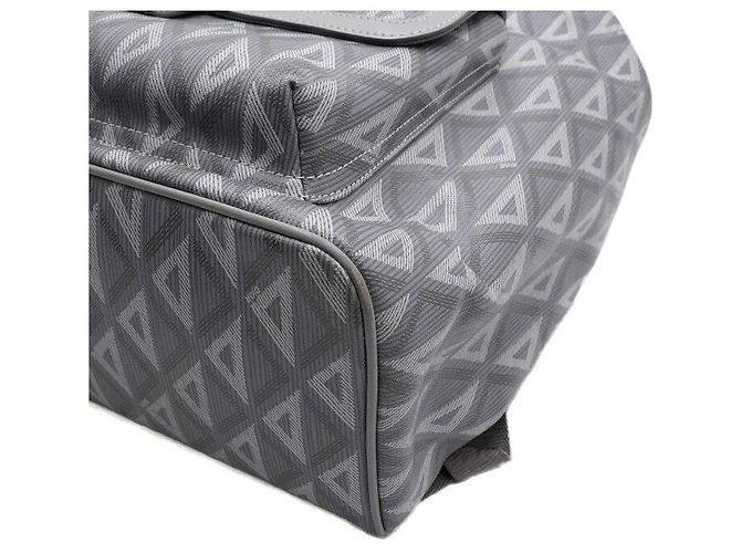 Dior Zaino Hitheroad da uomo in tela e pelle di vitello diamante CD grigio - vista 8