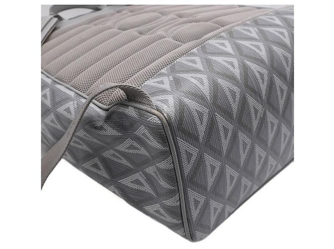 Dior Zaino Hitheroad da uomo in tela e pelle di vitello diamante CD grigio - vista 9