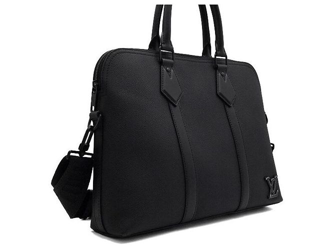 Louis Vuitton Valigetta Black Aerogram Nero - vista 4