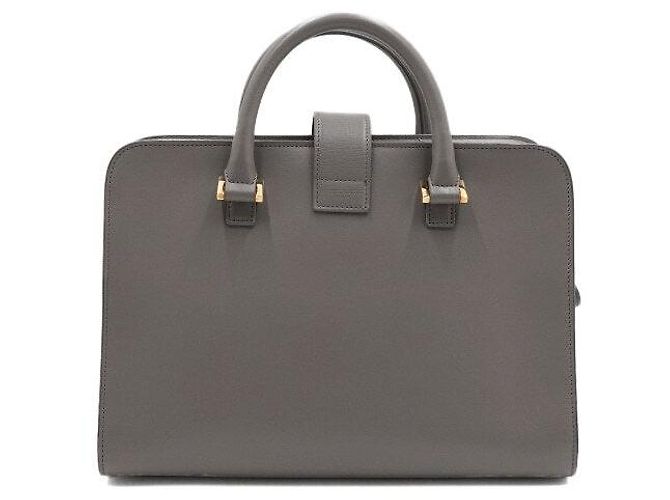 Saint Laurent Piccola borsa tote e borsa a tracolla Gray Monogram Marrone - vista 4