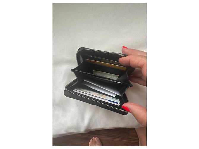 Louis Vuitton Murakami Multicolore Zip-Around Wallet Black Multiple colors - view 4