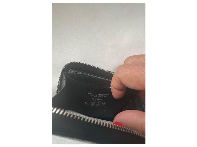 Louis Vuitton Murakami Multicolore Zip-Around Wallet Black Multiple colors - view 5