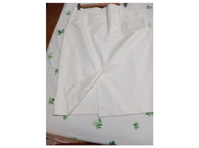 Max Mara Studio Bleistiftrock Creme Roh - Ansicht 5
