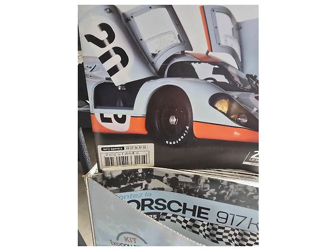 Autre Marque Porsche 917KH Gulf-Porsche Modellauto 1/8 Schwarz Weiß Blau Orange - Ansicht 13