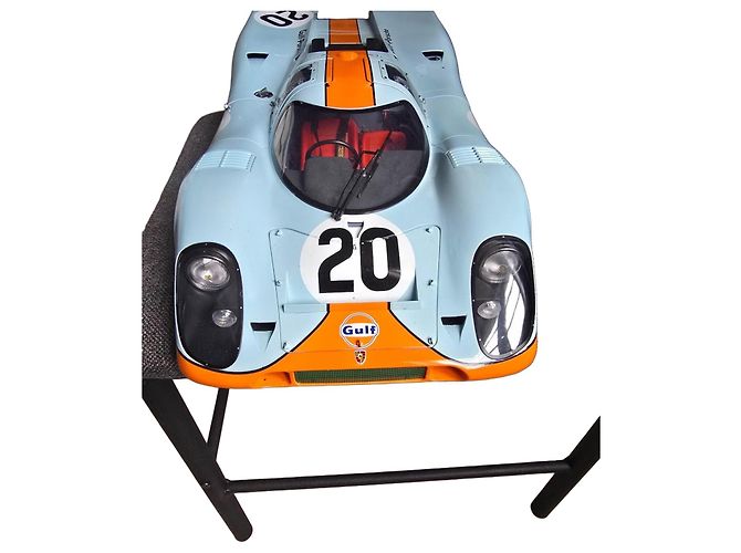 Autre Marque Porsche 917KH Gulf-Porsche Modellauto 1/8 Schwarz Weiß Blau Orange - Ansicht 2
