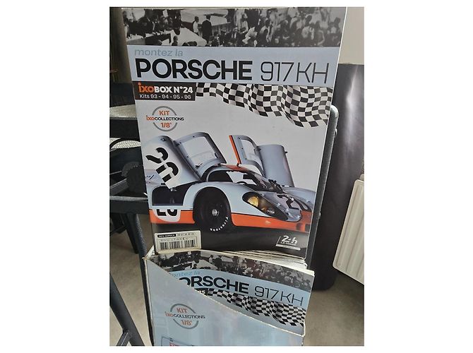 Autre Marque Porsche 917KH Gulf-Porsche Modellauto 1/8 Schwarz Weiß Blau Orange - Ansicht 3