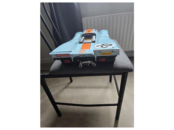 Autre Marque Porsche 917KH Gulf-Porsche Modellauto 1/8 Schwarz Weiß Blau Orange - Ansicht 9