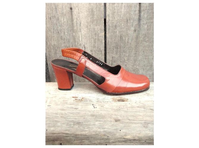 Autre Marque Sandali vintage anni '70 come nuovi Marrone - vista 9