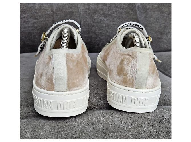 Christian Dior J'Adior Tênis Veludo Bege - vista 7
