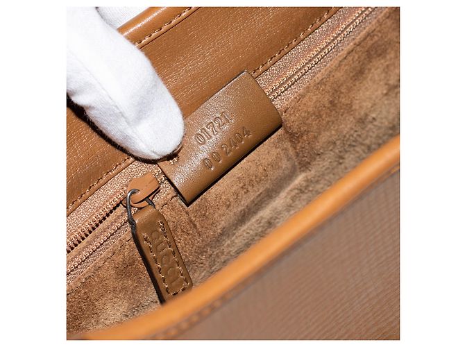 Gucci Jackie Borsa Pelle Marrone Caramello Cammello - vista 11