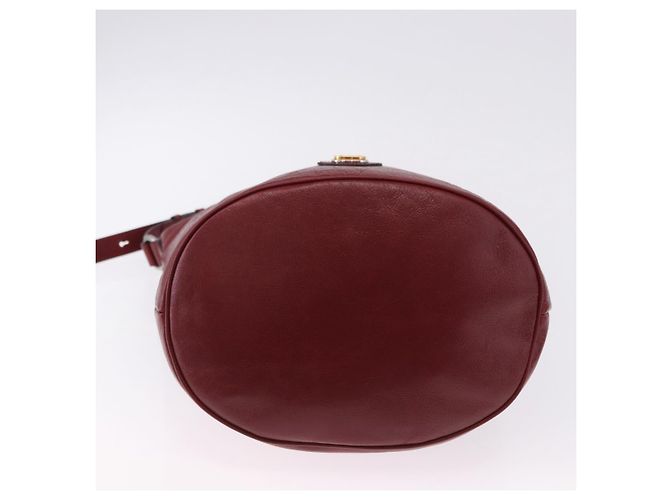 Borsa a Spalla GUCCI in Pelle Rossa Argento 598086 Auth 188541V Rosso - vista 5