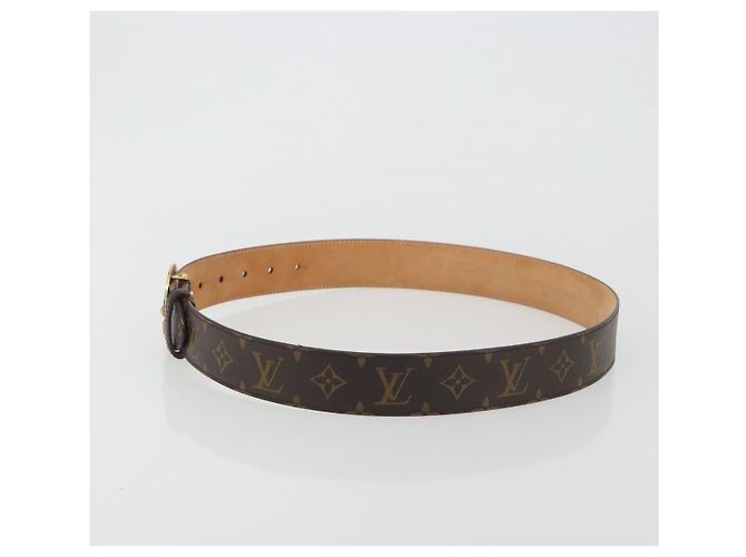 Cintura LOUIS VUITTON Monogram Ceinture 1904 Milleneuve Saint-Quatre Auth ar14103 Monogramma - vista 3