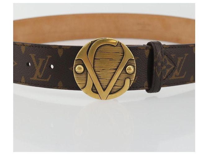 Cintura LOUIS VUITTON Monogram Ceinture 1904 Milleneuve Saint-Quatre Auth ar14103 Monogramma - vista 5