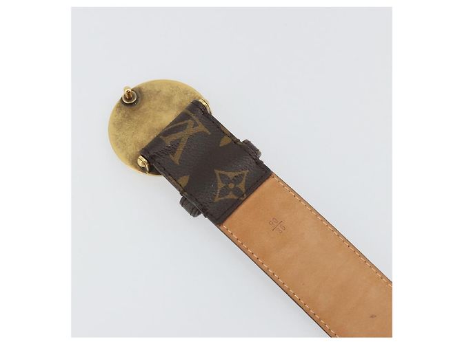 Cintura LOUIS VUITTON Monogram Ceinture 1904 Milleneuve Saint-Quatre Auth ar14103 Monogramma - vista 7