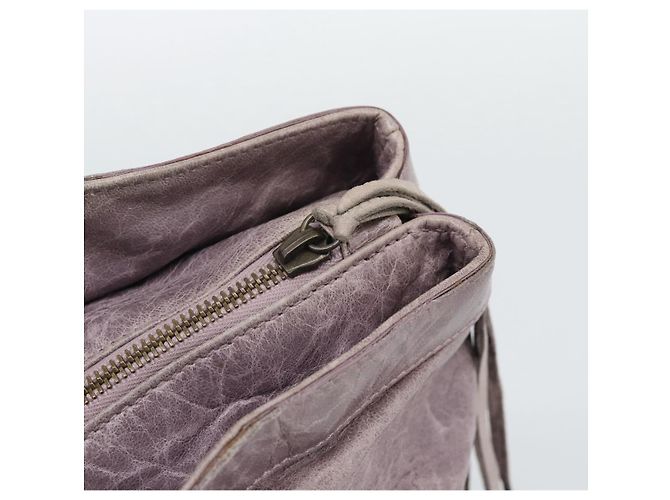 BALENCIAGA Borsa The Perth in pelle viola 128522 Auth 193809V Porpora - vista 10