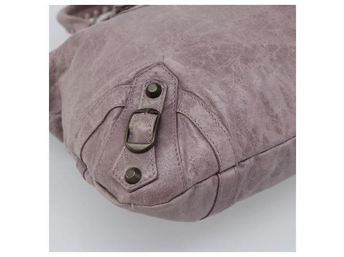 BALENCIAGA Borsa The Perth in pelle viola 128522 Auth 193809V Porpora - vista 14