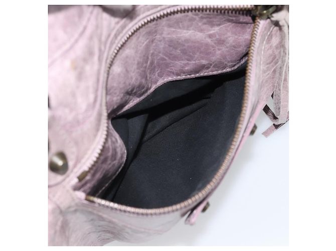 BALENCIAGA Borsa The Perth in pelle viola 128522 Auth 193809V Porpora - vista 22