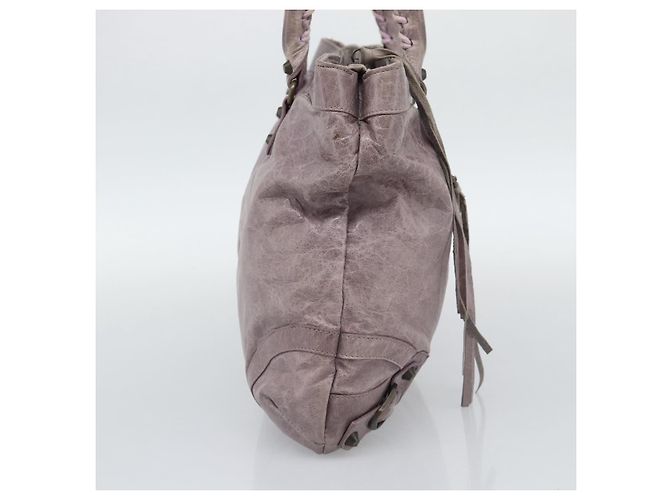 BALENCIAGA Borsa The Perth in pelle viola 128522 Auth 193809V Porpora - vista 3