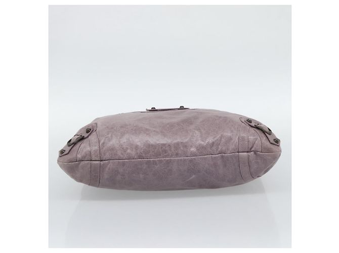 BALENCIAGA Borsa The Perth in pelle viola 128522 Auth 193809V Porpora - vista 5