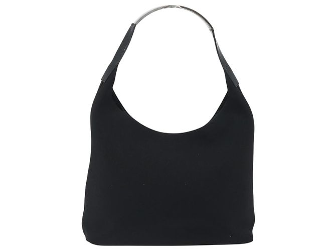 Borsa a tracolla GUCCI Canvas Black Silver Auth ep15152 Nero Argento - vista 2