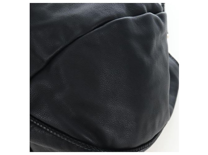 GUCCI Fransen-Tote-Bag aus Leder Schwarz Gold 257029 Auth am12125V Golden - Ansicht 15