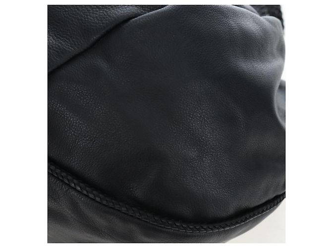 GUCCI Fransen-Tote-Bag aus Leder Schwarz Gold 257029 Auth am12125V Golden - Ansicht 17