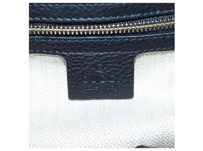 GUCCI Fransen-Tote-Bag aus Leder Schwarz Gold 257029 Auth am12125V Golden - Ansicht 19