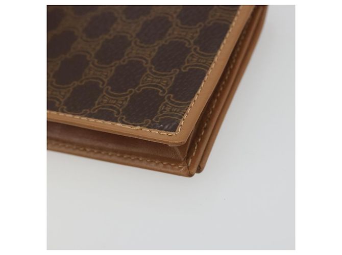 Céline CELINE Macadam Canvas Card Case PVC Leather Brown Auth bs36336V - view 15