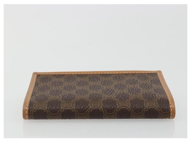 Céline CELINE Macadam Canvas Card Case PVC Leather Brown Auth bs36336V - view 5