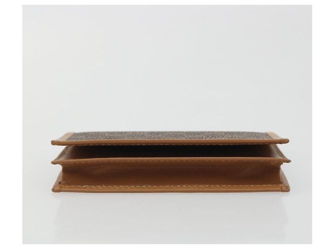 Céline CELINE Macadam Canvas Card Case PVC Leather Brown Auth bs36336V - view 6