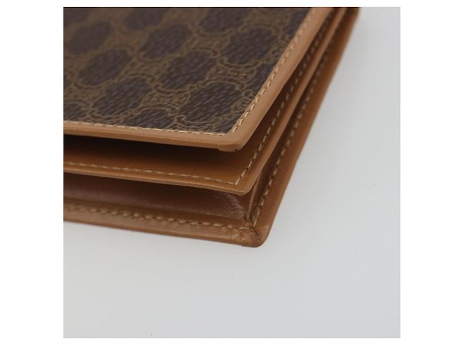 Céline CELINE Macadam Canvas Card Case PVC Leather Brown Auth bs36336V - view 7